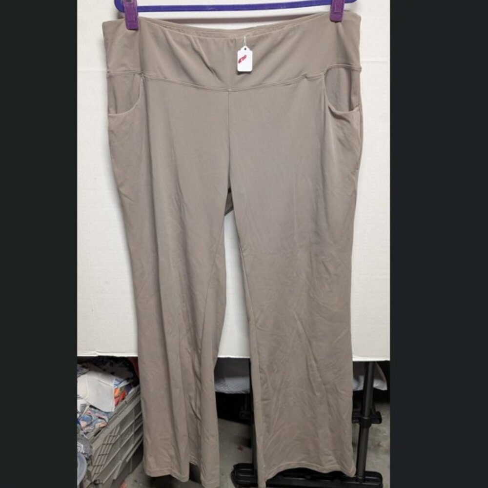🧘‍♀️ Yoga Fitness Pants – Taupe/Beige – Size 3XL
